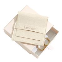 Simple Style Solid Color Flannel Jewelry Packaging Bags sku image 2