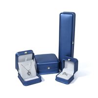 Simple Style Solid Color Pu Leather Jewelry Boxes sku image 7