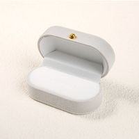 Simple Style Solid Color Flocking Jewelry Boxes sku image 5