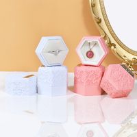 Simple Style Solid Color Plastic Jewelry Boxes main image 1