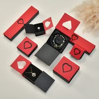Classic Style Heart Shape Cardboard Jewelry Boxes main image 1