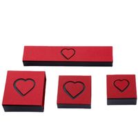 Classic Style Heart Shape Cardboard Jewelry Boxes main image 2