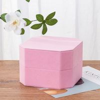 Classic Style Solid Color Velvet Cloth Jewelry Boxes main image 4