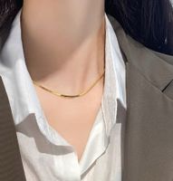 Sweet Heart Shape Titanium Steel Plating 18k Gold Plated Earrings Necklace sku image 2