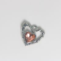 1 Piece Simple Style Heart Shape Alloy Plating Inlay Jewelry Accessories sku image 4