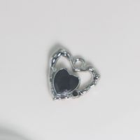 1 Piece Simple Style Heart Shape Alloy Plating Inlay Jewelry Accessories sku image 5