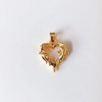 1 Piece Lady Heart Shape Crown Flower Copper Plating Inlay Jewelry Accessories sku image 7