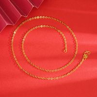 Einfacher Stil Geometrisch Kupfer Vergoldet Halskette sku image 2