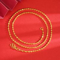 Einfacher Stil Geometrisch Kupfer Vergoldet Halskette sku image 4