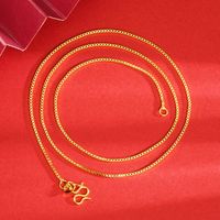 Einfacher Stil Geometrisch Kupfer Vergoldet Halskette sku image 3