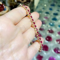 Elegant Lady Geometric Copper Inlay Zircon Bracelets sku image 7