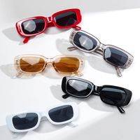Basic Cool Style Solid Color Resin Oval Frame Full Frame Women's Sunglasses main image 4