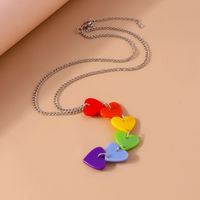 Romantic Heart Shape Zinc Alloy Women's Pendant Necklace main image 8