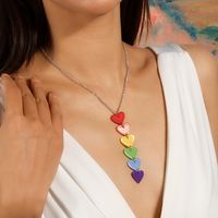 Romantic Heart Shape Zinc Alloy Women's Pendant Necklace main image 5
