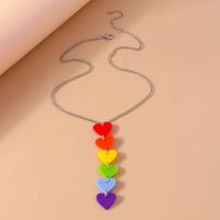 Romantic Heart Shape Zinc Alloy Women's Pendant Necklace sku image 2