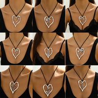 Streetwear Heart Shape Alloy Plating Silver Plated Women's Pendant Necklace main image 10