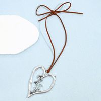 Streetwear Heart Shape Alloy Plating Silver Plated Women's Pendant Necklace sku image 9