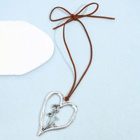 Streetwear Heart Shape Alloy Plating Silver Plated Women's Pendant Necklace main image 3