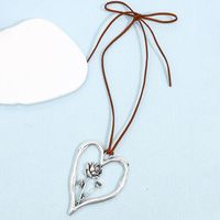 Streetwear Heart Shape Alloy Plating Silver Plated Women's Pendant Necklace main image 5