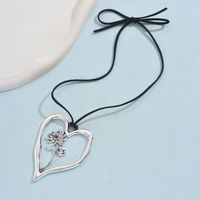 Streetwear Heart Shape Alloy Plating Silver Plated Women's Pendant Necklace main image 6