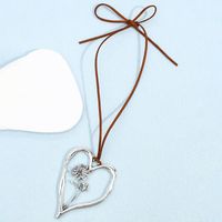 Streetwear Heart Shape Alloy Plating Silver Plated Women's Pendant Necklace main image 7