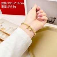 1 Piece Retro Solid Color Copper Plating Gold Plated Bangle sku image 21