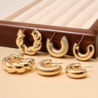 Wholesale Jewelry Simple Style Geometric Plastic Ear Studs main image 5