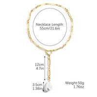 Simple Style Classic Style Solid Color Imitation Pearl Alloy Wholesale Necklace sku image 2