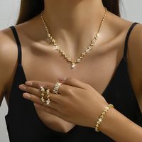 Fashion Claw Chain Rhinestone Zircon Angel Tear Drop Necklace Earrings Bridal Jewelry Set sku image 9