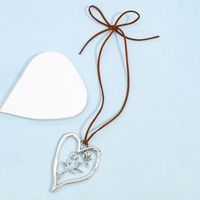 Streetwear Heart Shape Alloy Plating Silver Plated Women's Pendant Necklace sku image 4