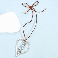 Streetwear Heart Shape Alloy Plating Silver Plated Women's Pendant Necklace sku image 5