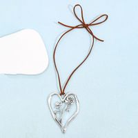 Streetwear Heart Shape Alloy Plating Silver Plated Women's Pendant Necklace sku image 6