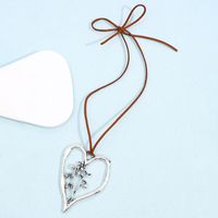 Streetwear Heart Shape Alloy Plating Silver Plated Women's Pendant Necklace sku image 7