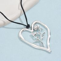 Streetwear Heart Shape Alloy Plating Silver Plated Women's Pendant Necklace sku image 16