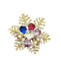 Christmas Brooch Crutches Elk Snowflake Snowman Christmas Tree Wreath Bell Boots Pin Corsage Hot Sale sku image 58