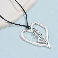 Streetwear Heart Shape Alloy Plating Silver Plated Women's Pendant Necklace sku image 17