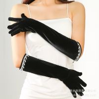 Women's Lady Sexy Solid Color Gloves 1 Pair sku image 6