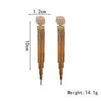 1 Pair Elegant Glam Tassel Plating Inlay Copper Zircon Drop Earrings main image 2