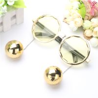 Funny Solid Color Ac Round Frame Full Frame Women's Sunglasses main image 1