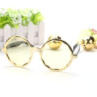 Funny Solid Color Ac Round Frame Full Frame Women's Sunglasses main image 4