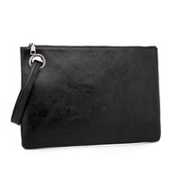 Women's Pu Leather Color Block Vintage Style Square Zipper Handbag main image 4