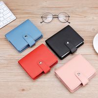 Unisex Solid Color Pu Leather Buckle Coin Purses main image 6