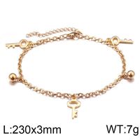 1 Piece Stainless Steel 18K Gold Plated Key main image 5