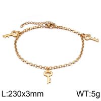 1 Piece Stainless Steel 18K Gold Plated Key sku image 6