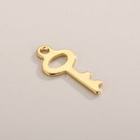 1 Piece Stainless Steel 18K Gold Plated Key main image 10