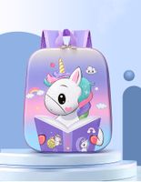 Unisex Nylon Human Cartoon Unicorn Cute Square Zipper Fashion Backpack main image 1