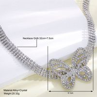 Glam Luxurious Shiny Butterfly Artificial Crystal Women's Choker main image 2