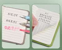 1 Piece Solid Color Class Learning Pu Leather Retro Notebook main image 3