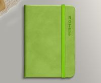 1 Piece Solid Color Class Learning Pu Leather Retro Notebook sku image 1