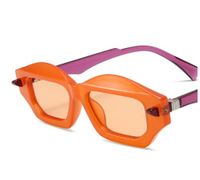 Streetwear Solid Color Ac Square Full Frame Women's Sunglasses sku image 8